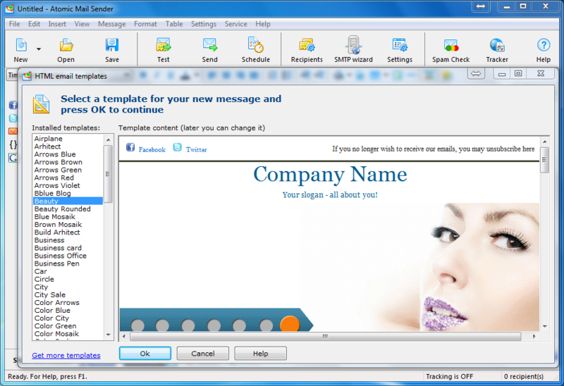 Atomic Mail Sender Screenshot